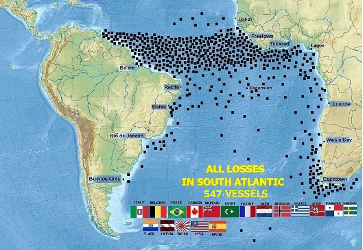 1)THE SOUTH ATLANTIC BATTLE - TREACHEROUS SEA LANES - BATTLE FOR THE SOUTH ATLANTIC * - Articles 